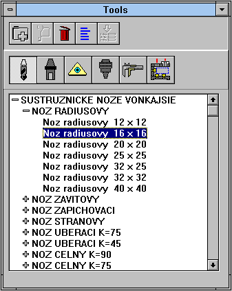 databza nstrojov